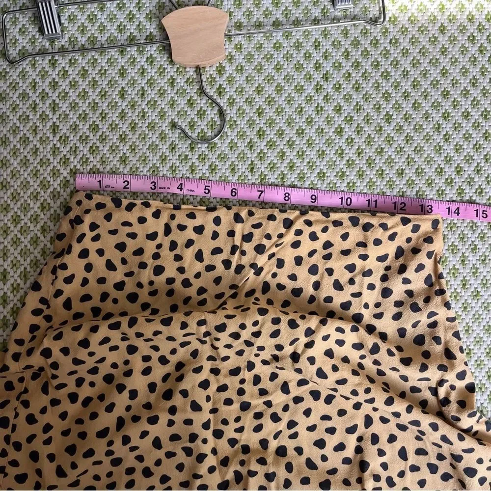 Marine Layer Ryan Cheetah slip midi skirt